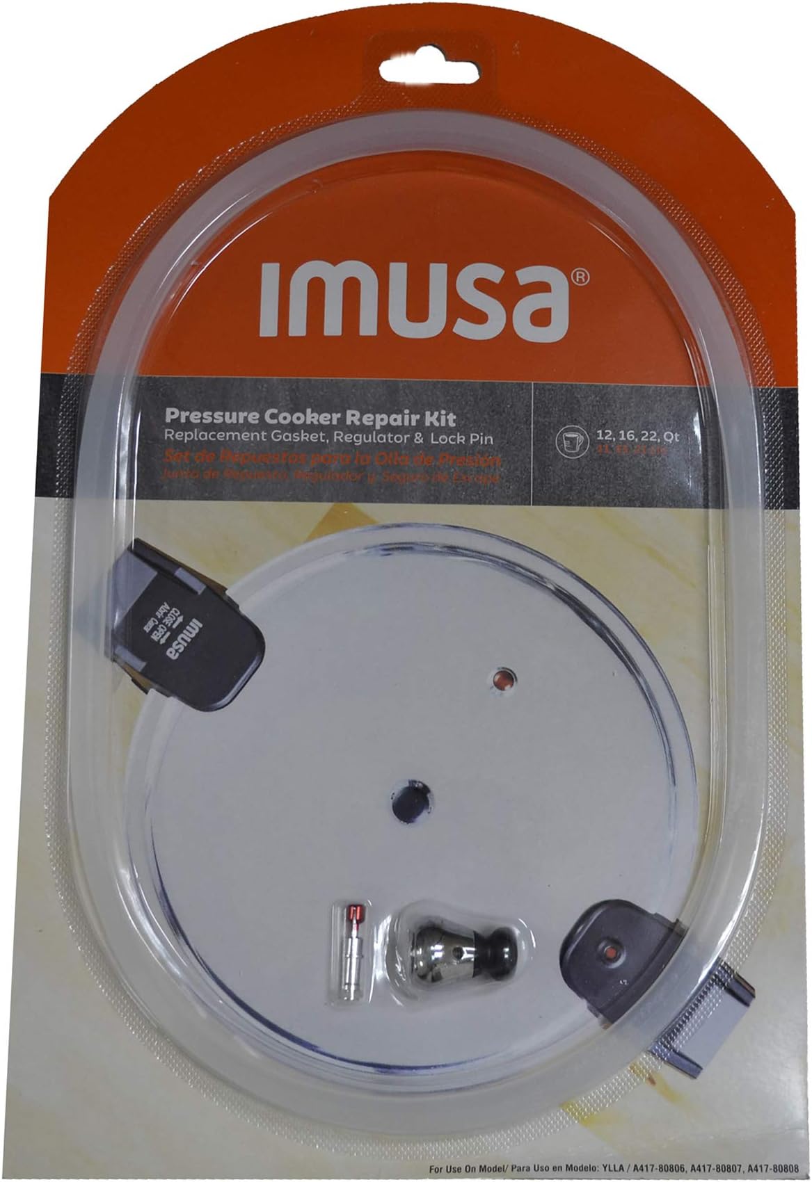 IMUSA USA 12Qt, 16Qt & 22Qt Repair Kit for IMUSA Pressure, Red