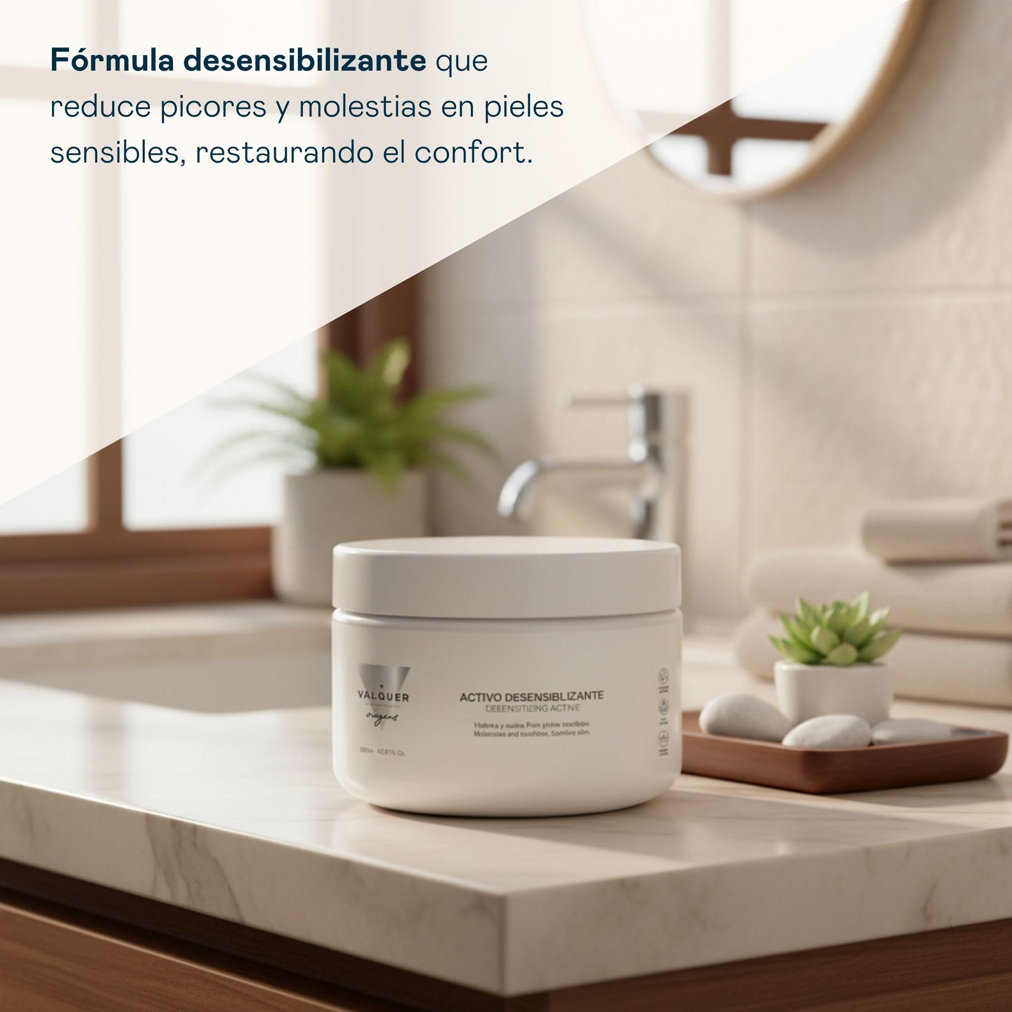 D'Bullón Crema Facial con Activo Desensibilizante para Piel Sensible - Hidratación Profunda y Calmante, Alivia Rojeces, Fortalece Barrera Cutánea, 200 ml