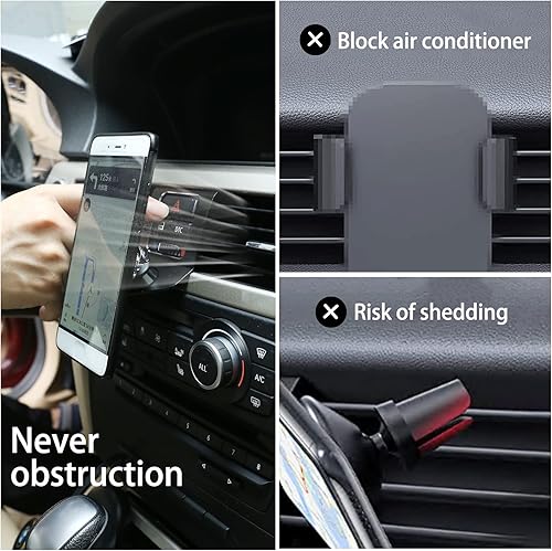 Miniatura 2 de LLKUANG Soporte rotatorio para teléfono celular de 360 grados para BMW Serie 3 E90 E91 E92 E93 2005-2010 2011 2012 (aleación de aluminio)