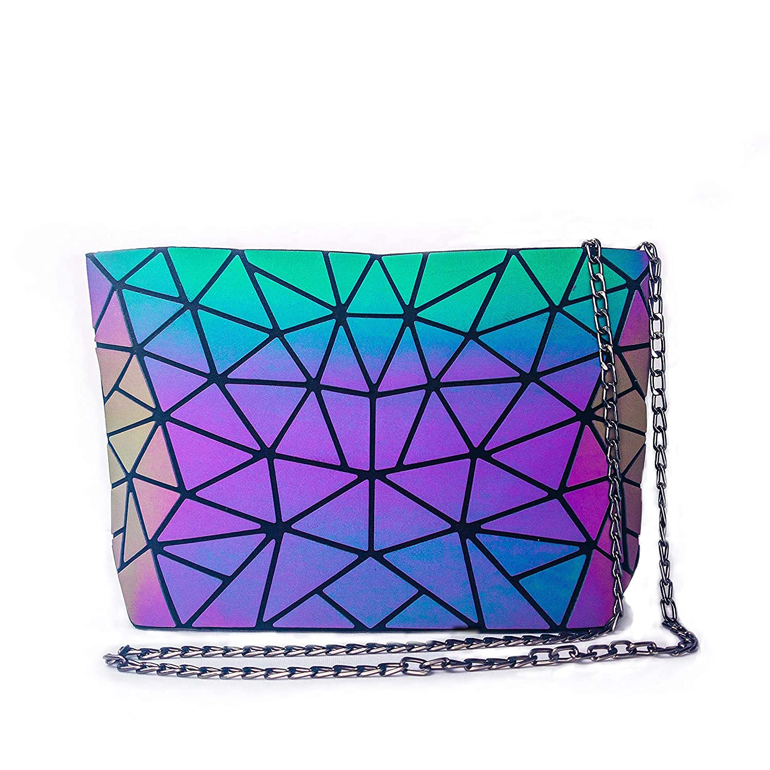 The Sole Club Geometric Luminous Sling Bag For Women, Holographic Reflective Color Changing Bag With Detachable Chain Detailing (Medium), Multicolor (B0BBSHLYPX) Amazon Price History, Amazon Price Tracker