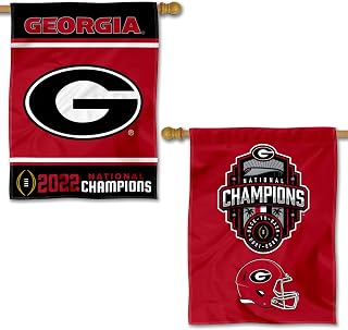 Georgia Bulldogs 2022 College Football Playoff Champions Double Sided House Flag