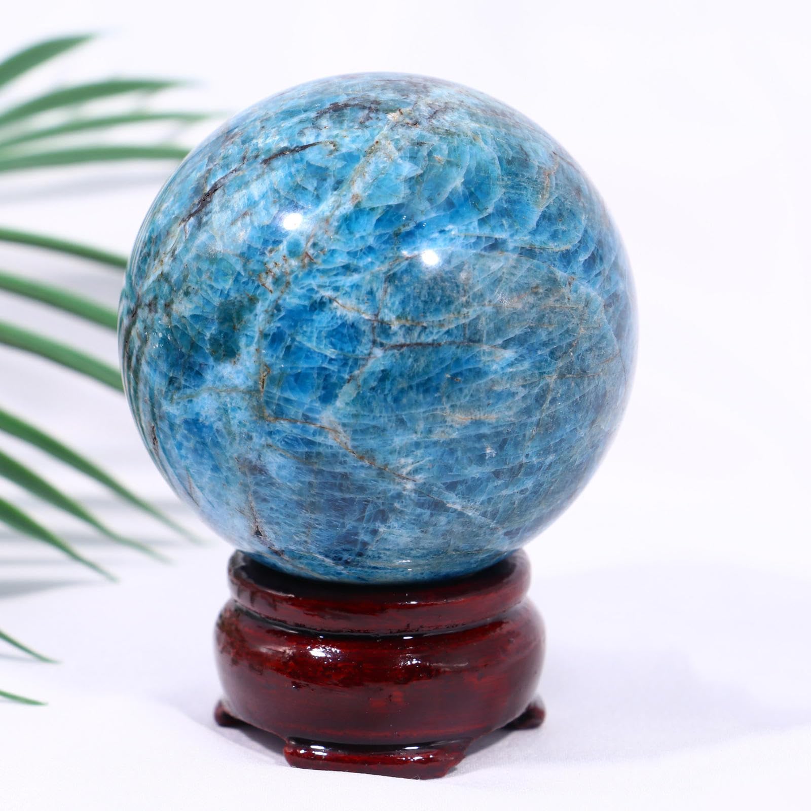 Ylquxeuv One Color Crystal Ball Rough Stone Polished Seven-Star Array Ornaments Home Office Feng Shui Crafts,G
