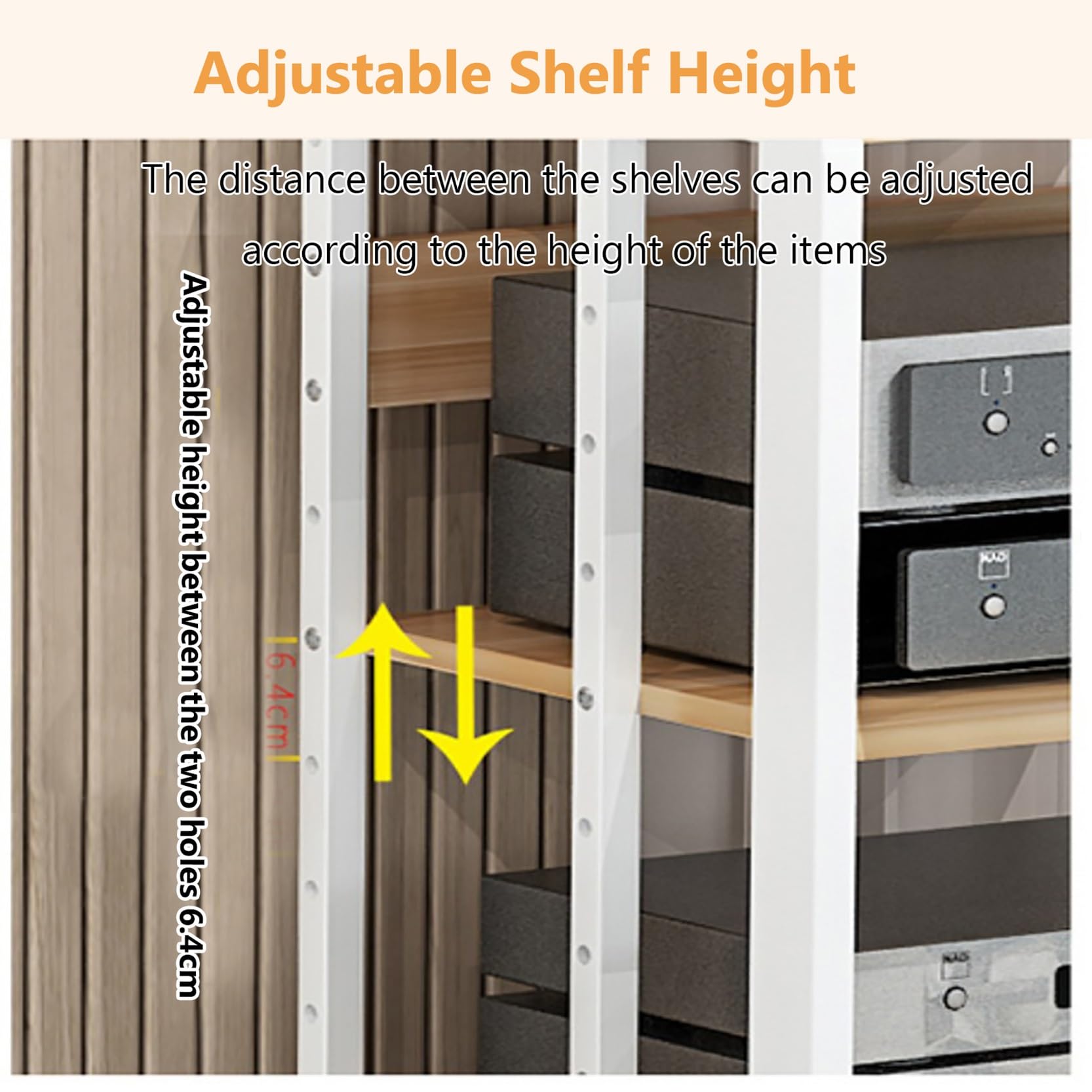 Moderno supporto per giradischi HiFi, elegante scaffale per fonografi, versatile, ad angolo, 50 x 40 x 89 cm, colore nero, perfetto per gli appassionati di audio e per l'arredamento della casa