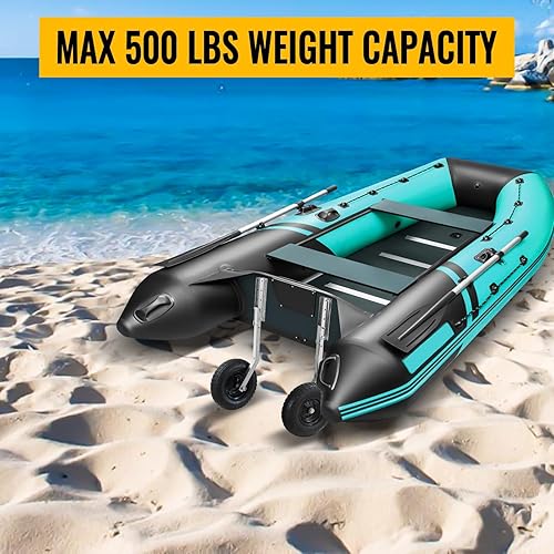 Vista 5 de Ruedas de lanzamiento de barco premium, rueda de lanzamiento de popa de barco de 12 pulgadas, ruedas de barco Jon para barcos inflables