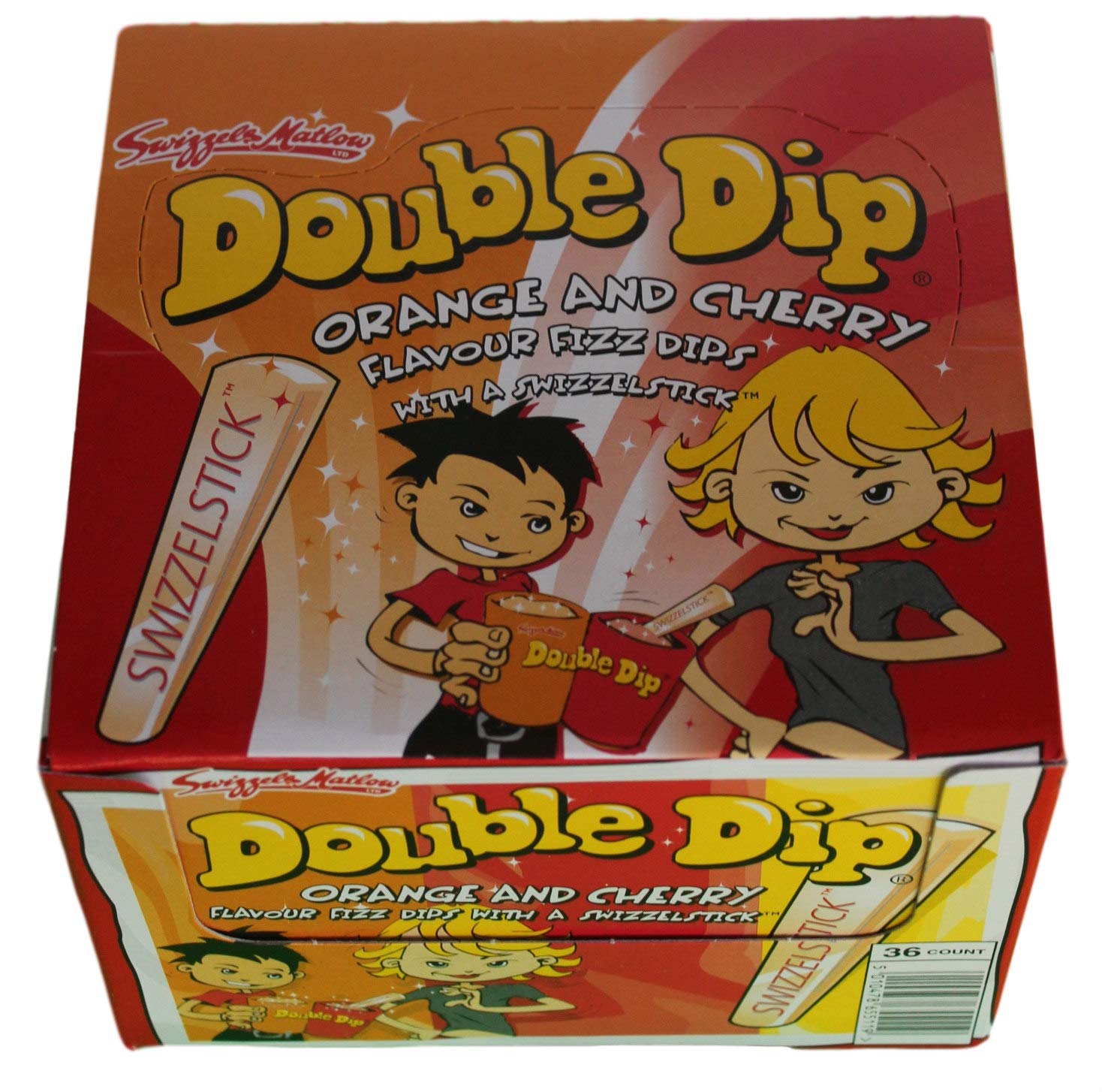 Buy Double Dip 19g Satchet x 36 Orange Cherry Flavour Sherbet Dips