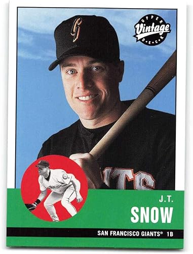 2001 Upper Deck Vintage #255 J.T. Snow NM-MT San Francisco Giants Baseball MLB