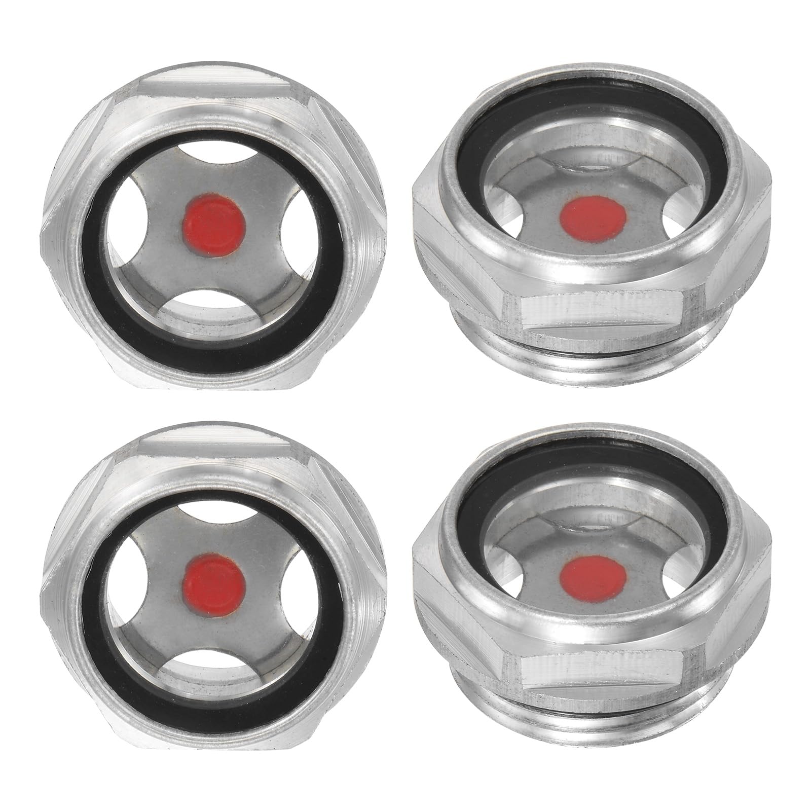 M METERXITY 4-Pack Air Compressor Oil Sight Glass