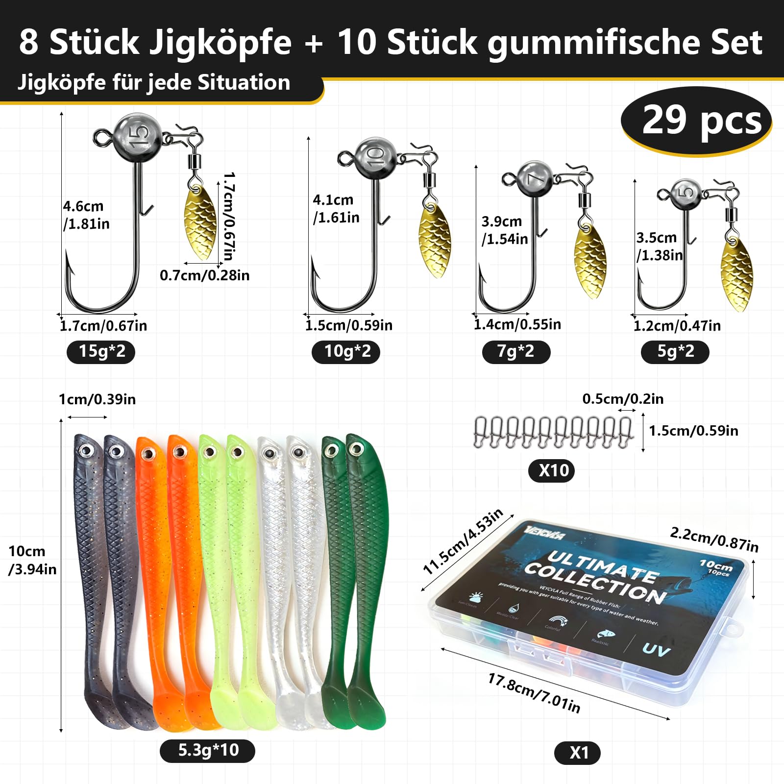 Señuelos de pesca de goma para trucha, lucioperca, perca, cebo artificial, equipo de pesca, juegos de pesca, cabezas para anzuelos con cabeza redonda, regalos de pesca para hombres, para agua