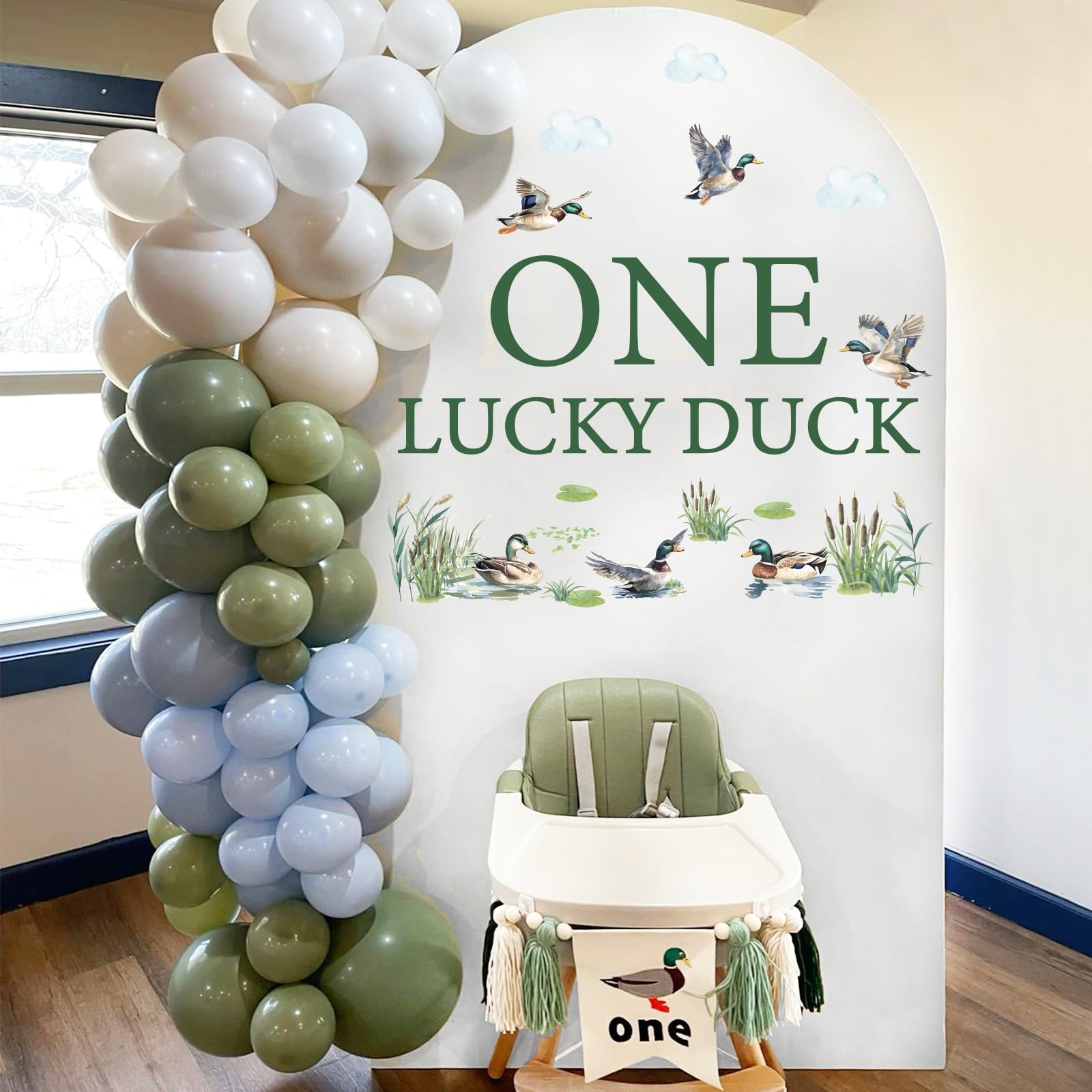 Mallard Duck 1° compleanno decorazioni per ragazzo di 1 anno