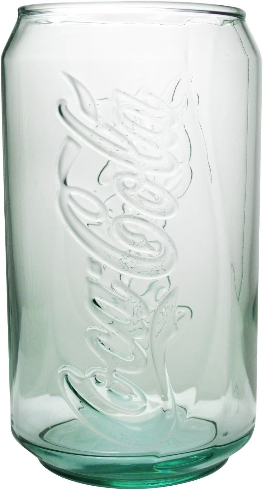 ARC International Luminarc Coca Cola Green Embossed Can Tumbler, 12-Ounce, Set of 4, Clear (H6637)