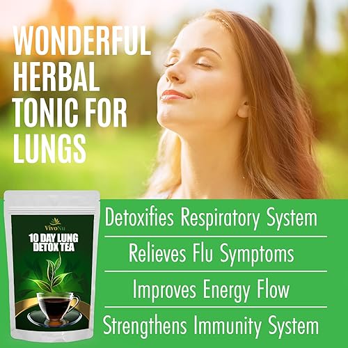 Miniatura 4 de 10-Day Organic Lung Detox Tea for Respiratory Support,