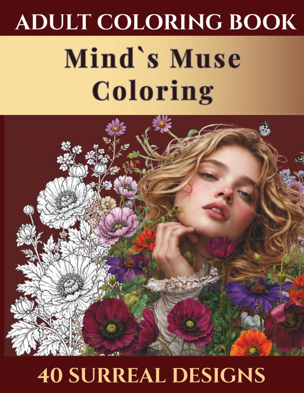 Mind’s Muse Coloring: A Mystical Garden of Feminine Souls