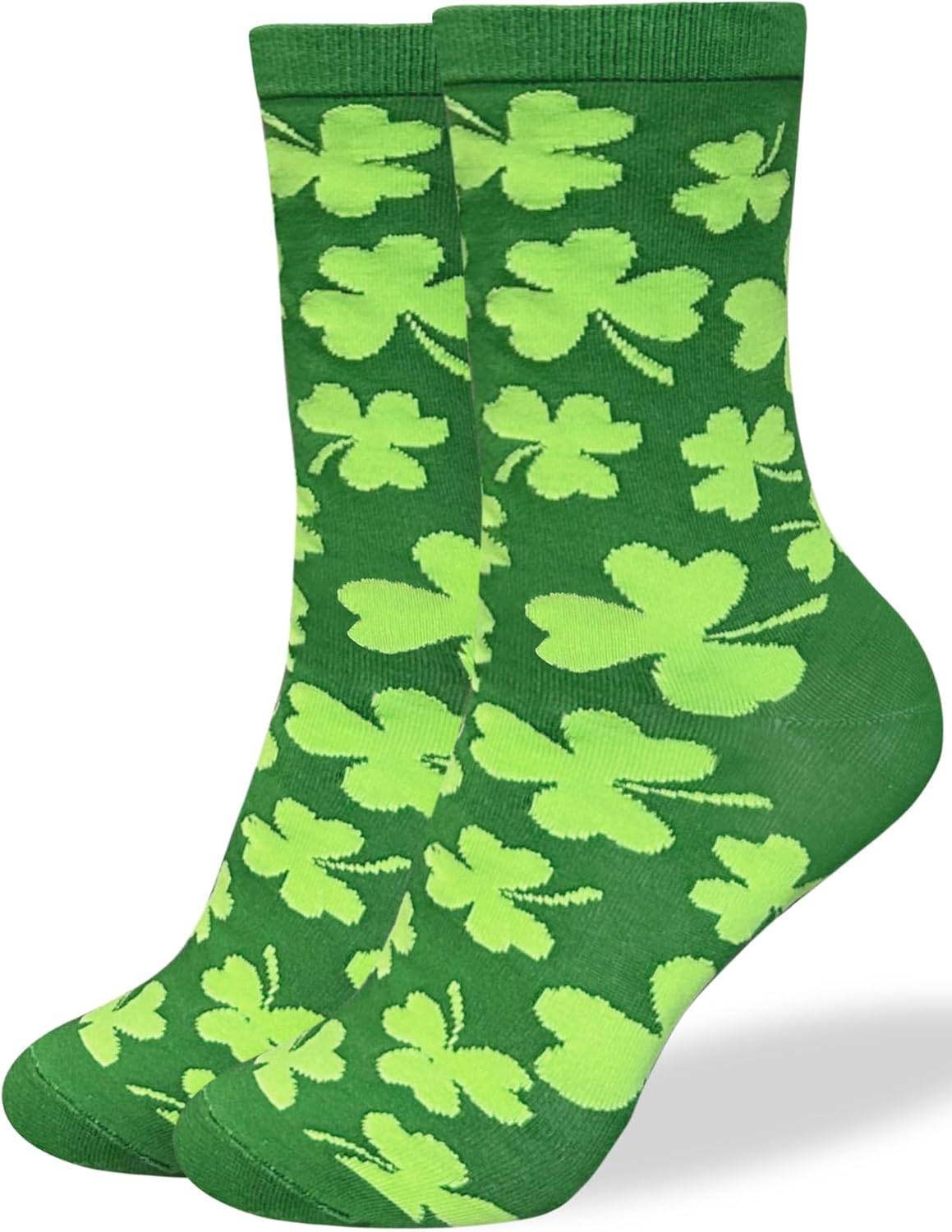 WHOTAY St Patrick's Day Socks for Women Men Good Luck Crew Sock Adult Youth Irish Gifts Green Apparel