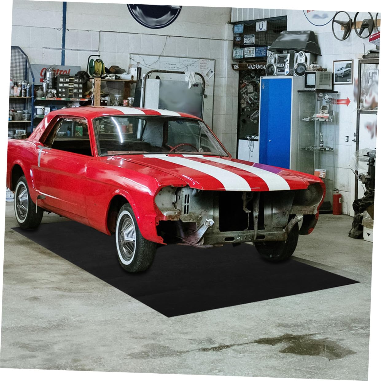 Ölauffangmatte mit Rutschfester Oberfläche aus das Auto und Auslaufsicherem Design Wiederverwendbare Garage Matte für und Werkstatt