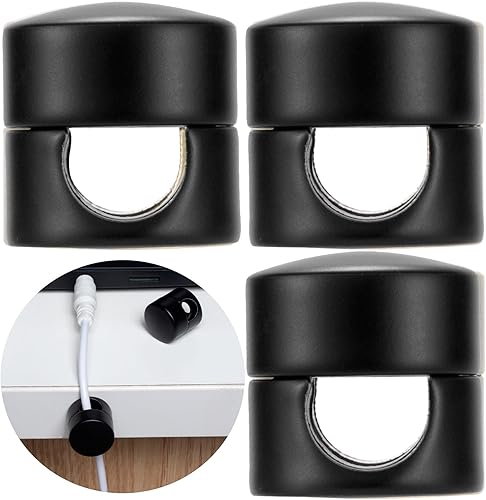 Miniatura 7 de 3 juegos de soportes de cargador para cables, soportes de anclaje de cable ajustables de color cobre antiguo, clips de cable de metal adhesivo,