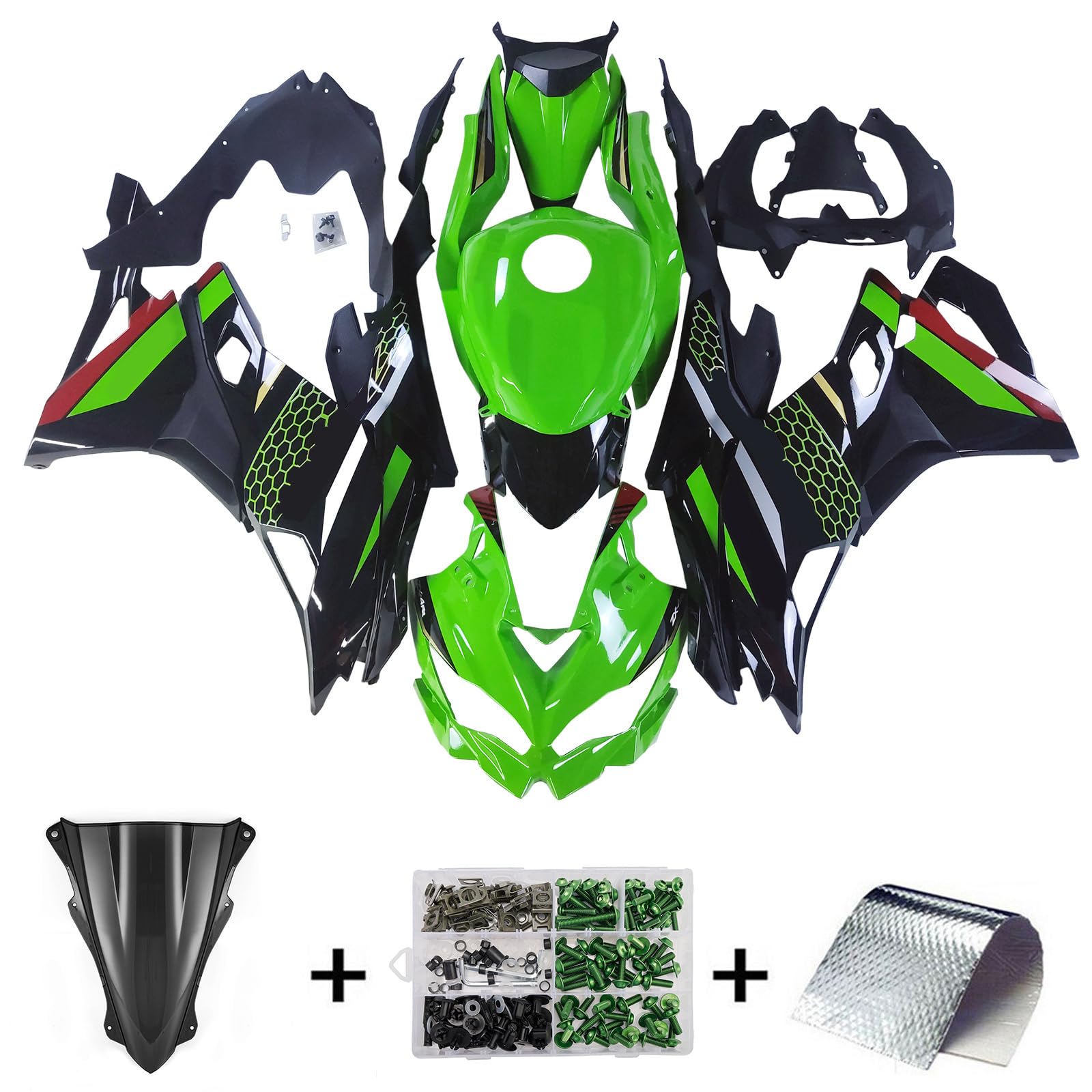 Amazon | Bruce & Shark(ブルース・サメ) ZX25R カウル ZX4R カウル