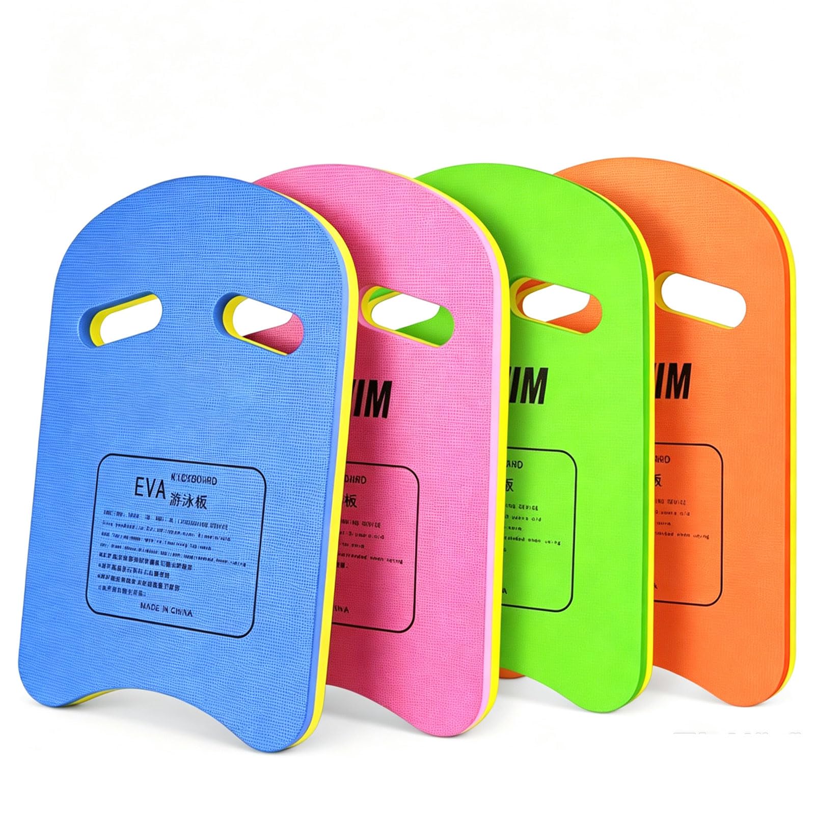 4 Pezzi Tavola da Nuoto Unisex Galleggiante di Nuoto in Schiuma Eva con Manico Tavoletta da Nuoto A Forma di U Colori Assortiti Accessori per Piscina per Esercizi di Nuoto e Allenamento