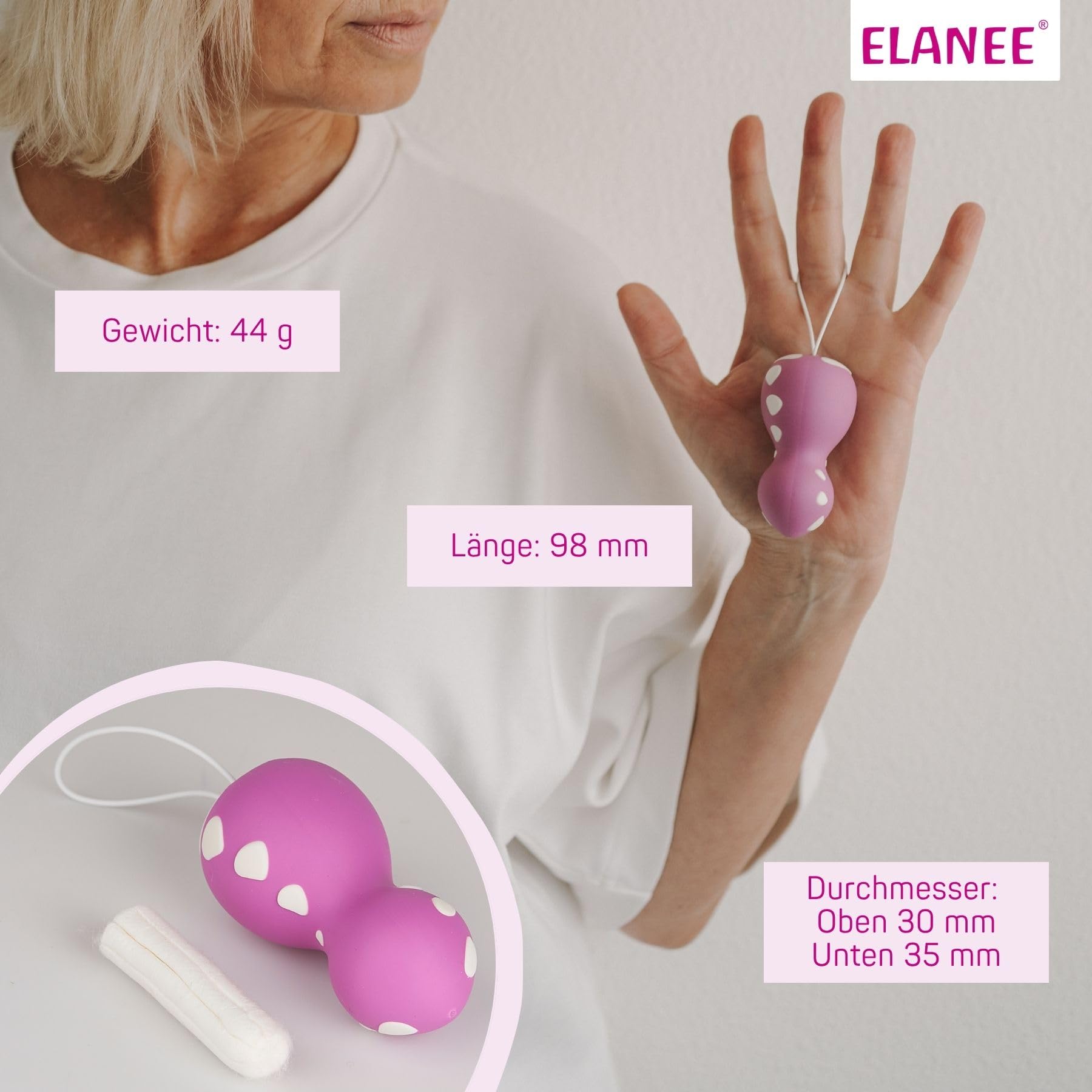 Grünspecht 705-00 - Strumento per la fase 2 dell'allenamento del pavimento pelvico Elanee