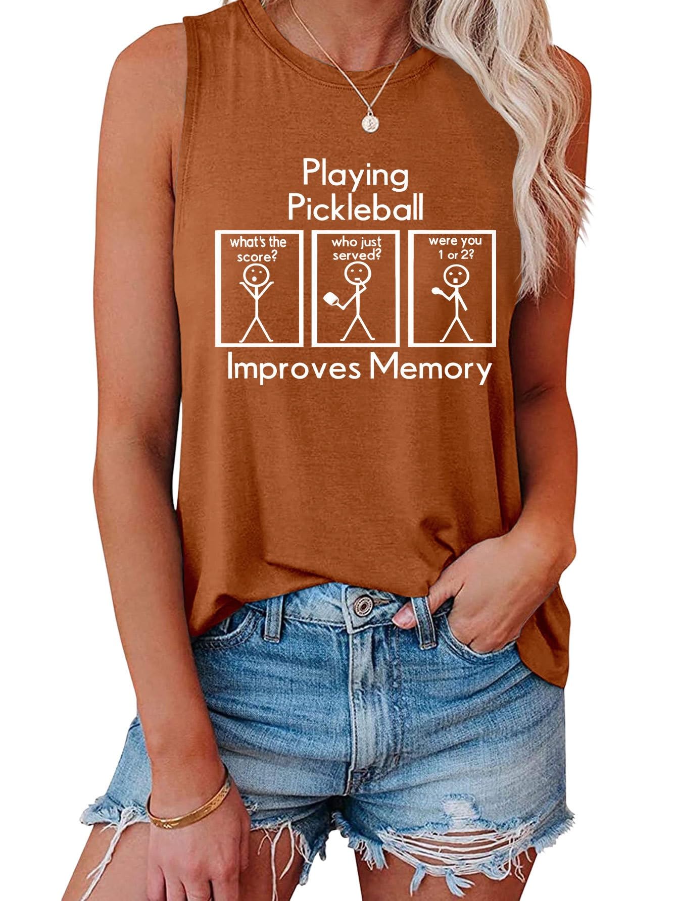 RMTXCD Women It’s a Good Day to Play Pickleball Tank Top Cute Pickleball Lover Vest Shirt Summer Casual Sport Sleeveless Top