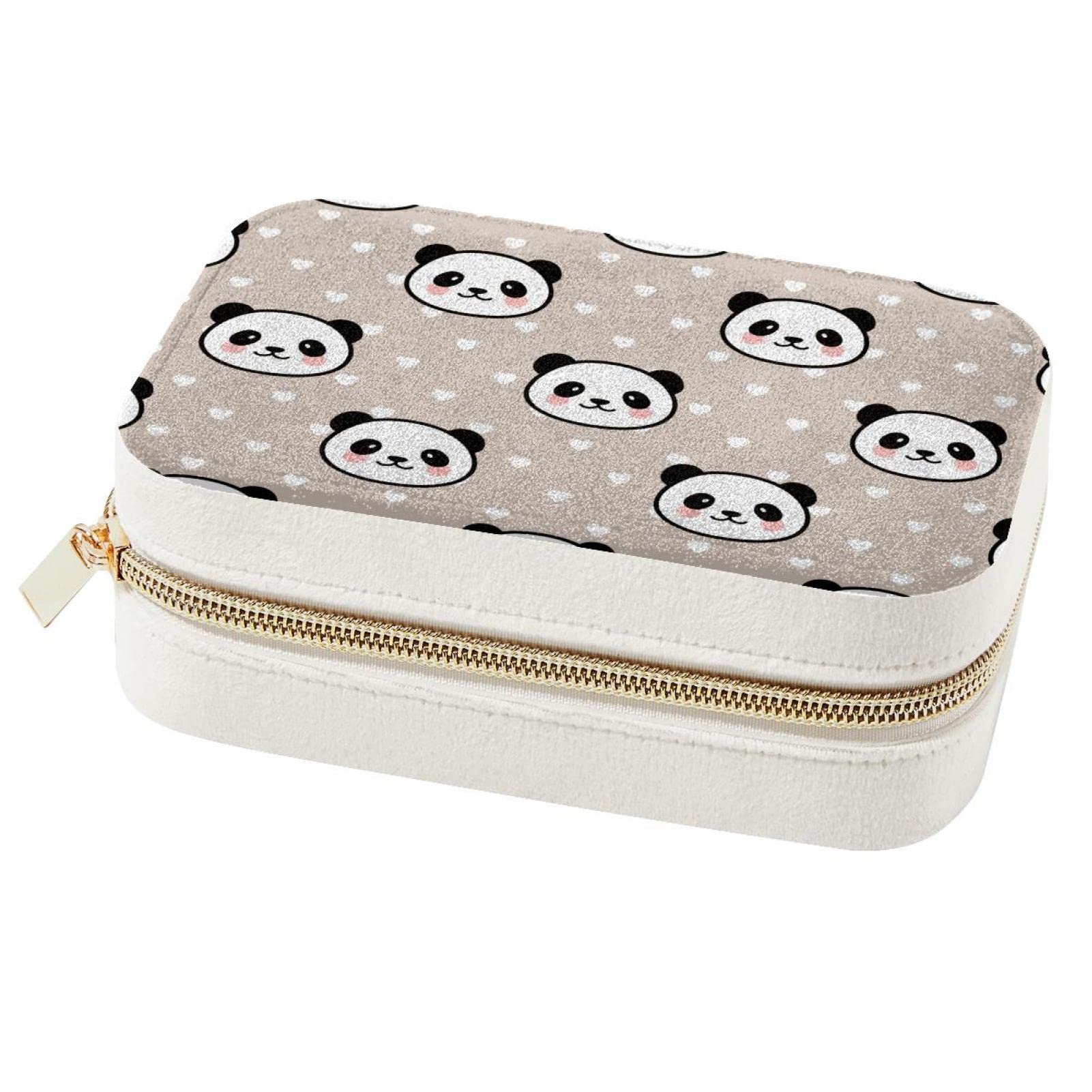 Boîte à bijoux panda et cœur cadeau fille et femme original