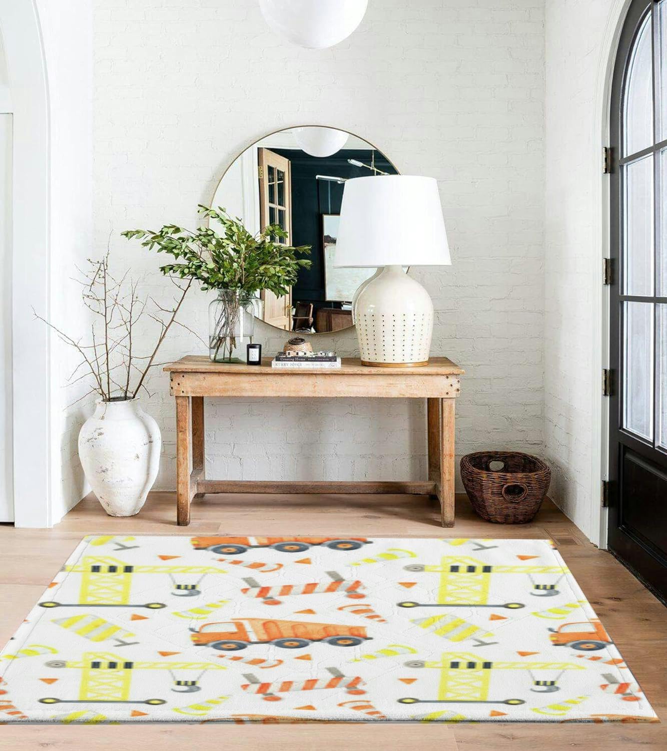 Color Rug Construction Amazon.com: Construction Trucks and Tractors Construction Funny ...
