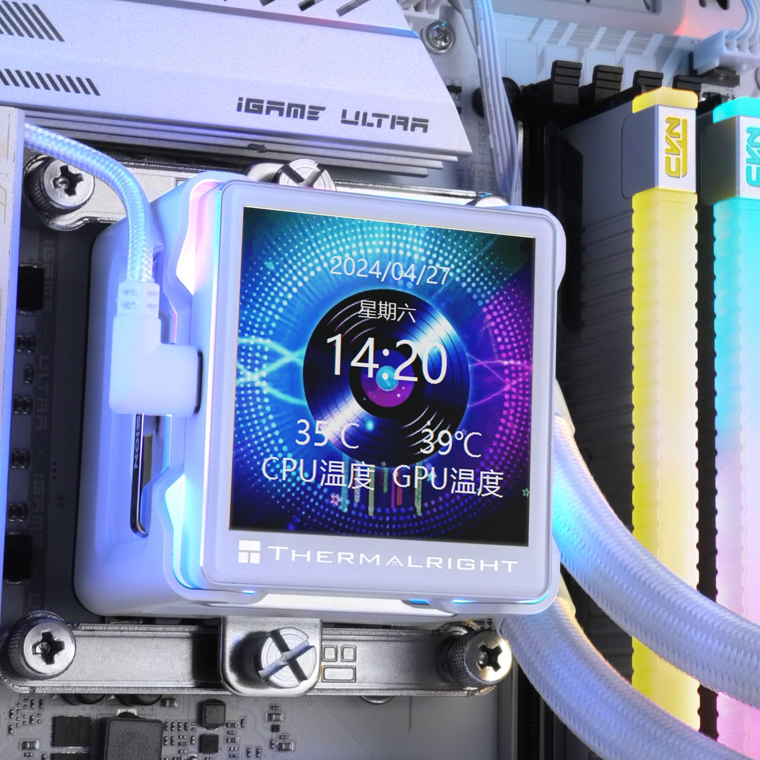 Amazon.com: Thermalrlght Elite Vision 360 ARGB White CPU Water
