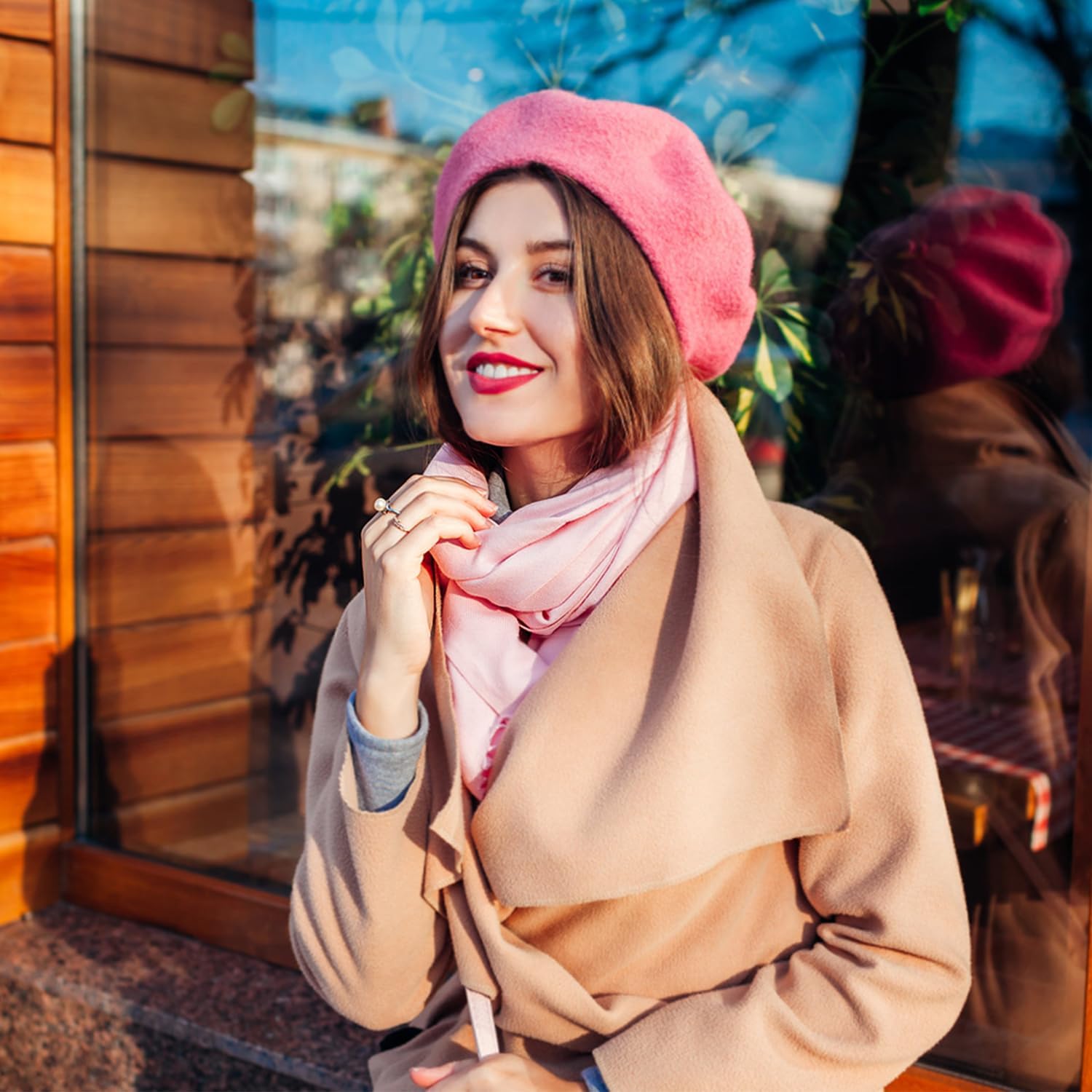 Jolbndcv 6PCS Beret, French Beanie, Outdoor, Winter, Fashion Lady Hat - Image 5