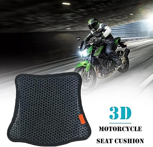 Miniatura 4 de Gift2u Funda de asiento refrescante para motocicleta, 24.8 x 14.1 pulgadas, funda de asiento de motocicleta, cojín de asiento de motocicleta, fundas