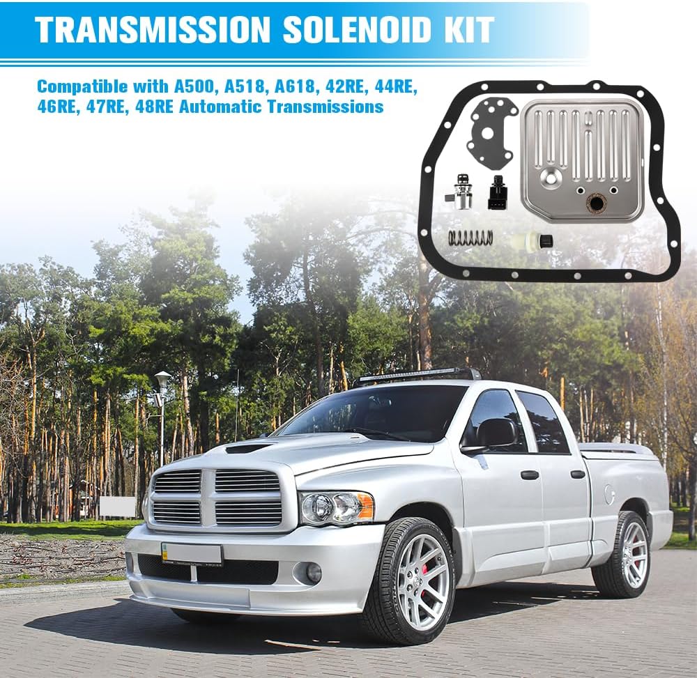 Governor Pressure Sensor Solenoid Kit for A500 A518 A618 42RE 44RE 46RE 47RE 48RE Transmission for Dodge Ram 1500 2500 3500 Dakota Durango 2001-2009 for Jeep Grand Cherokee 2001-2004