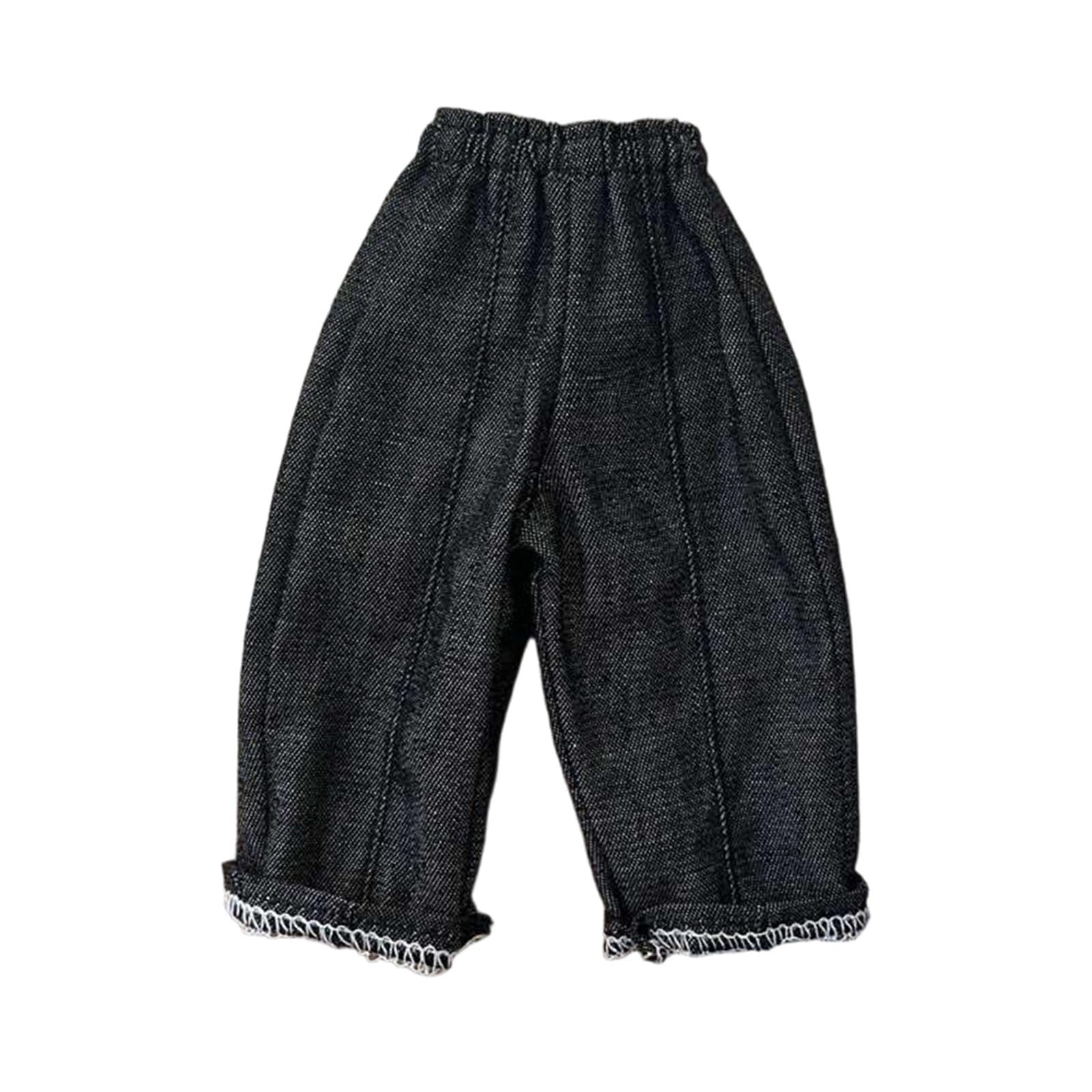 SECRET DESIRE 1/6 Wide Leg Pants Loose Fit Fashion Dressing up 12 inch Man Figure Trousers Black-image-24