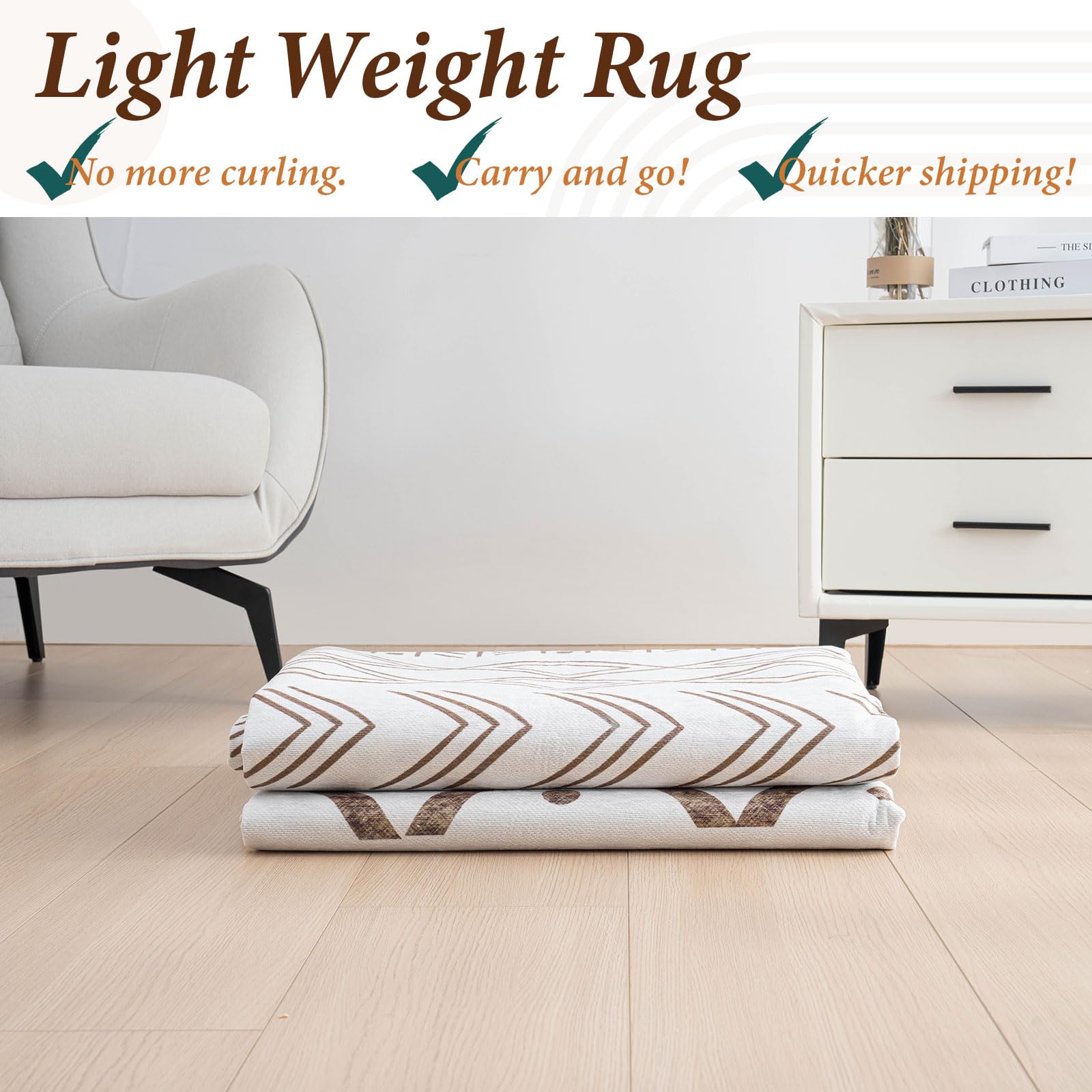 Vamcheer Tappeto Salotto Pelo Corto - Tappeti Moderni Camera da Letto Grandi Dimensioni,Tappeto Cucina Antiscivolo Lavabile,Tappeto esterno Palestra,Ufficio,Corridoio,120X170 Beige