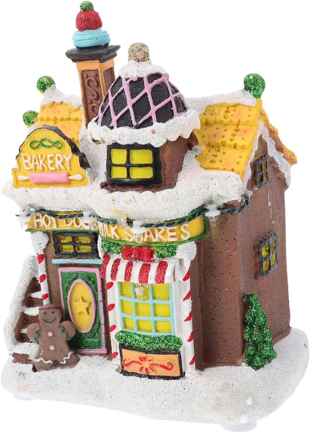 1pc Snow House Decor Christmas Led Light Display for Holiday Home Festive Desktop Adornment Design Xmas for Boys and Girls