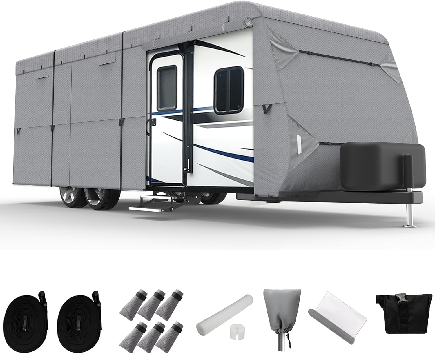 XGear Windproof Upgraded 20' 22' RV Cover Travel Trailer