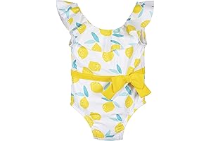 Gerber Baby Girl's Adorable Sun Protection One-Piece Swimsuit