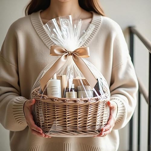 Miniatura 6 de Morepack Bolsas de celofán, 16 x 24 pulgadas, 20 unidades de celofán para cestas de regalo, bolsas transparentes