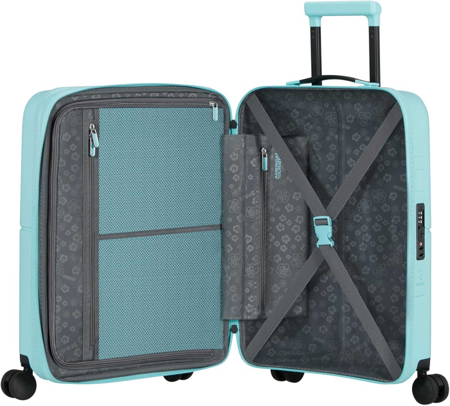 American Tourister Dashpop Disney, Stitch Flower, 40 x 20/23 x 55 cm, carry-on luggage