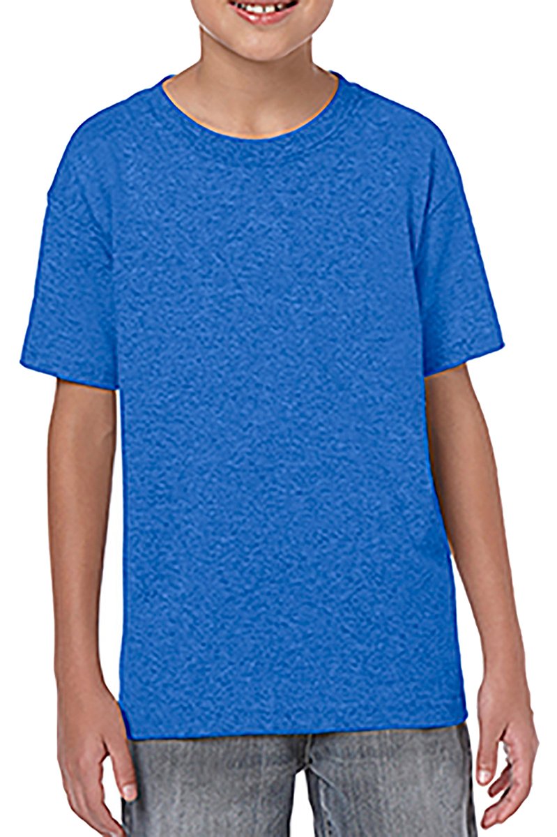 Gildan (12-14 Years, Royal) Childrens Unisex Soft Style T-Shirt Multicoloured