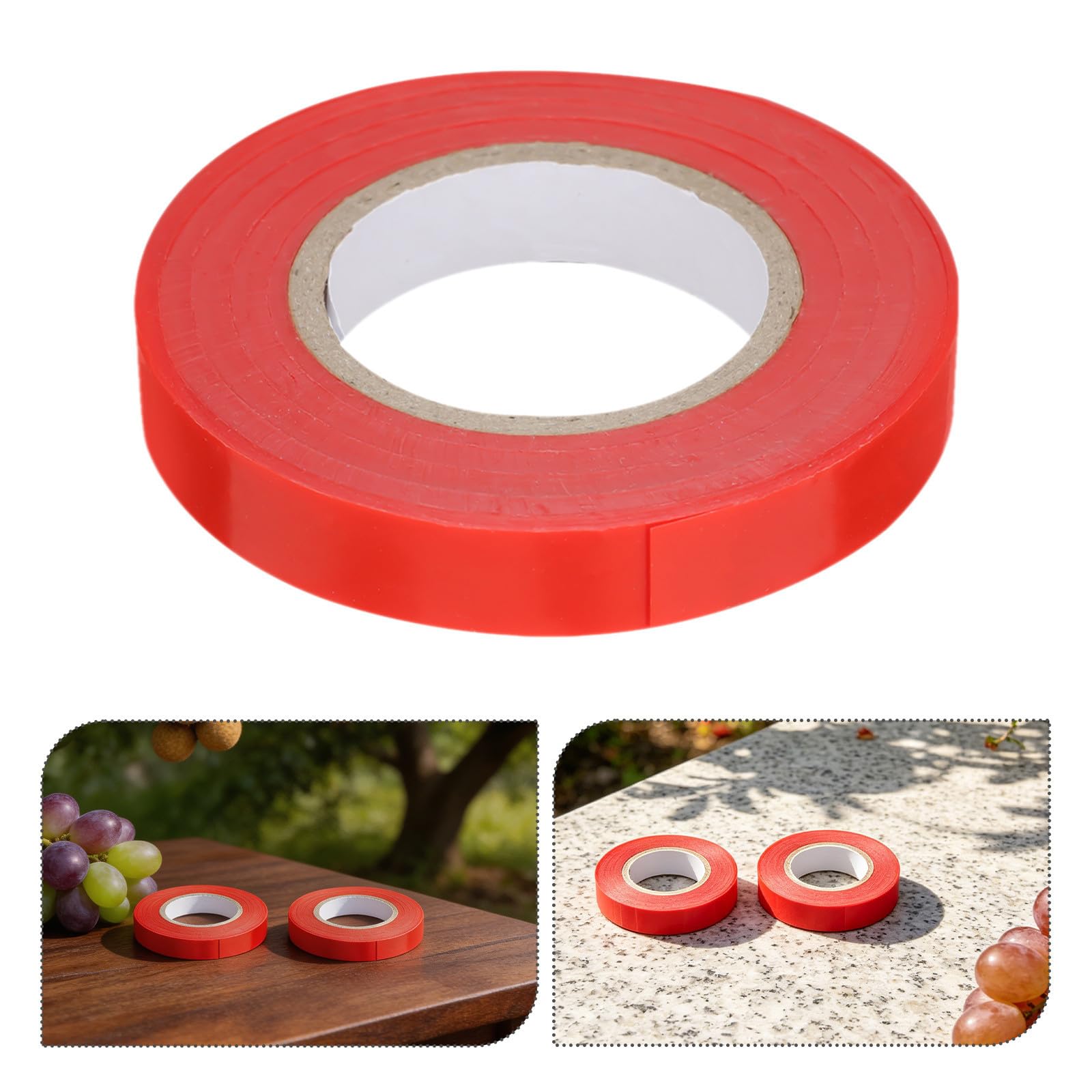 YARNOW Cinta Adhesiva Roja de PVC para Atar de y Planta, Flexible Residuos, Adecuado para de Poda y Temporada de, Pack de 20 Rollos