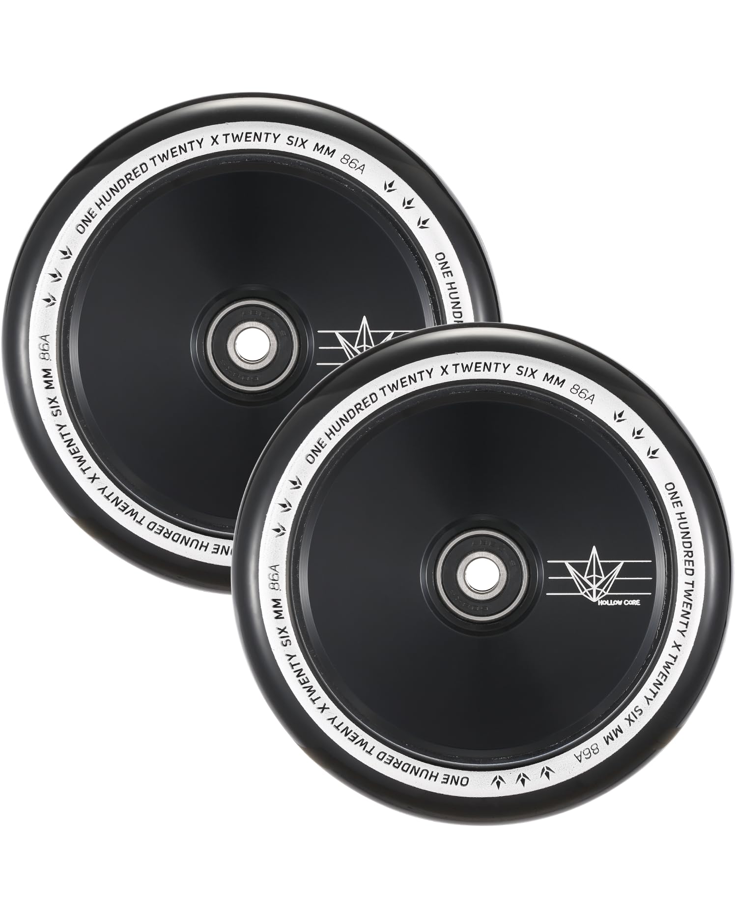 Envy Scooters Hollowcore Wheels Pair - 120mm x 26mm - Black
