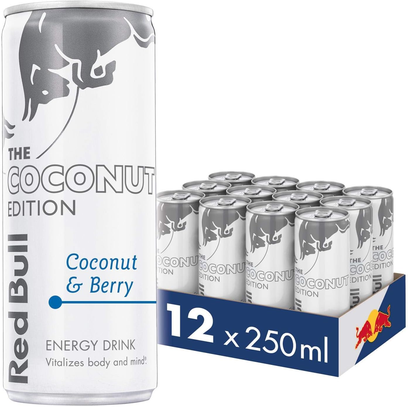 Energy Drink Coconut Editon Coconut & Berry 250ml, 12 Pack
