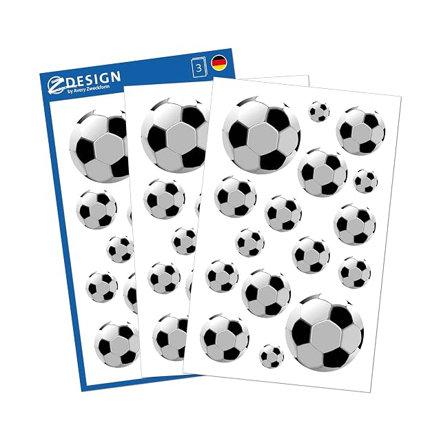 Avery Zweckform 53708 - Pegatinas para niños, modelo con balones, 48 pegatinas
