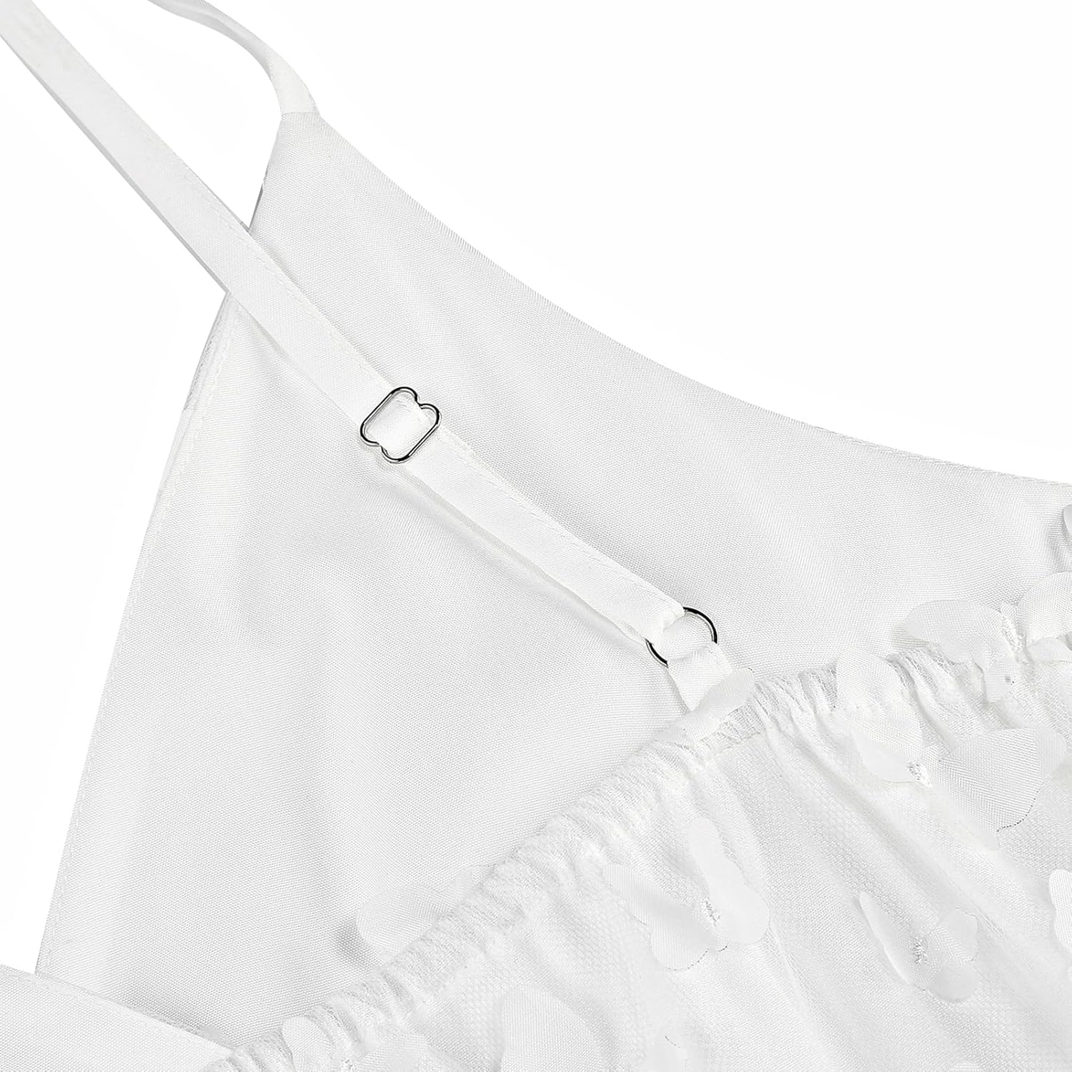 IDOPIP Women 3D Butterfly Cocktail Swing Dress Summer Sleeveless Mesh Dress Elegant Spaghetti Strap Wedding Guest Dress - Image 5