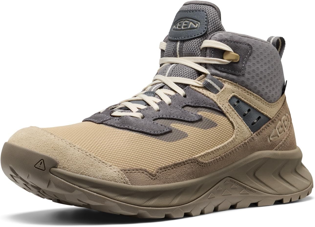 KEEN Men's Hightrail Mid Height Durable Lightweight Breathable Leather Waterproof Hiking Boots