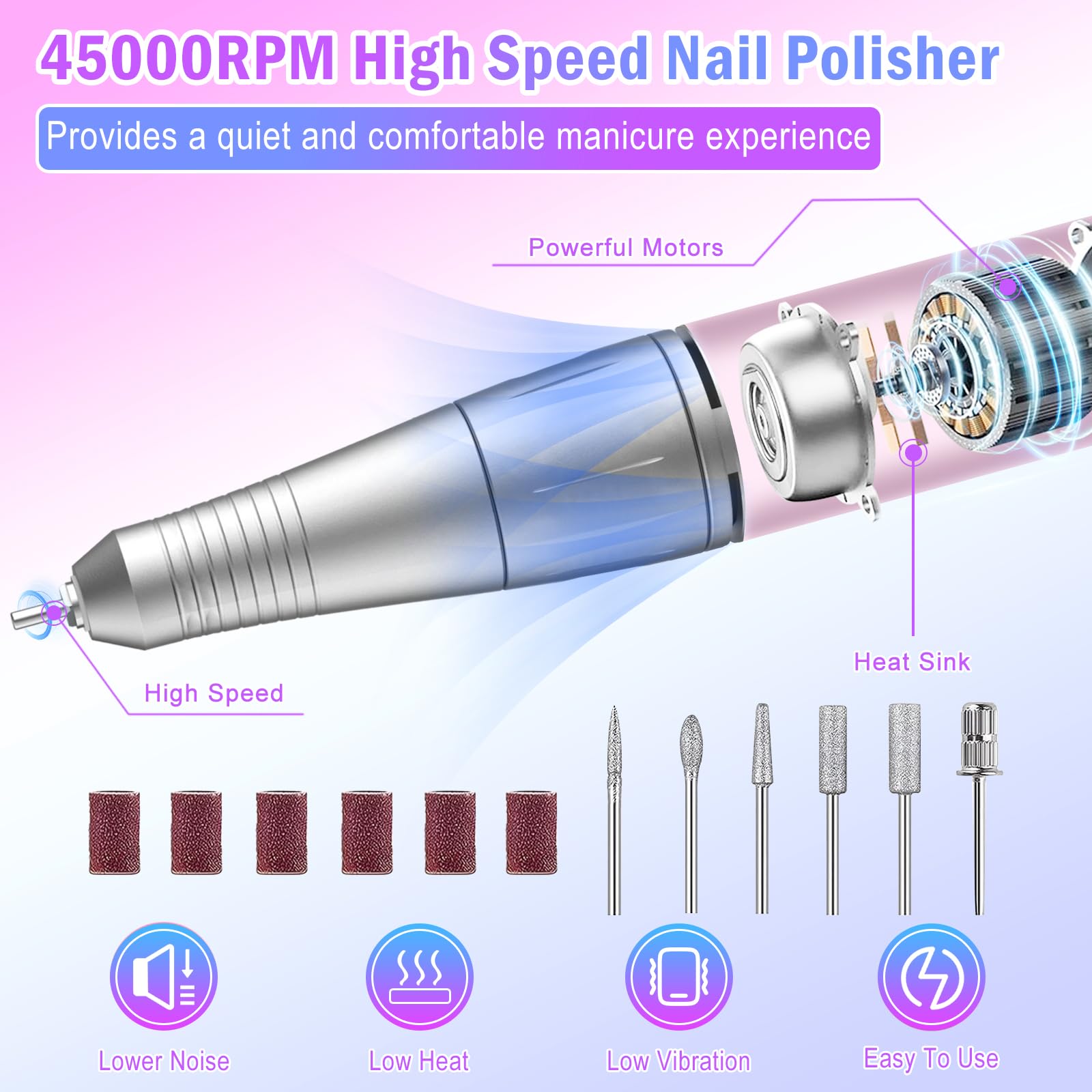 HUIJUTCHEN Electric Nail Drill - Image 3