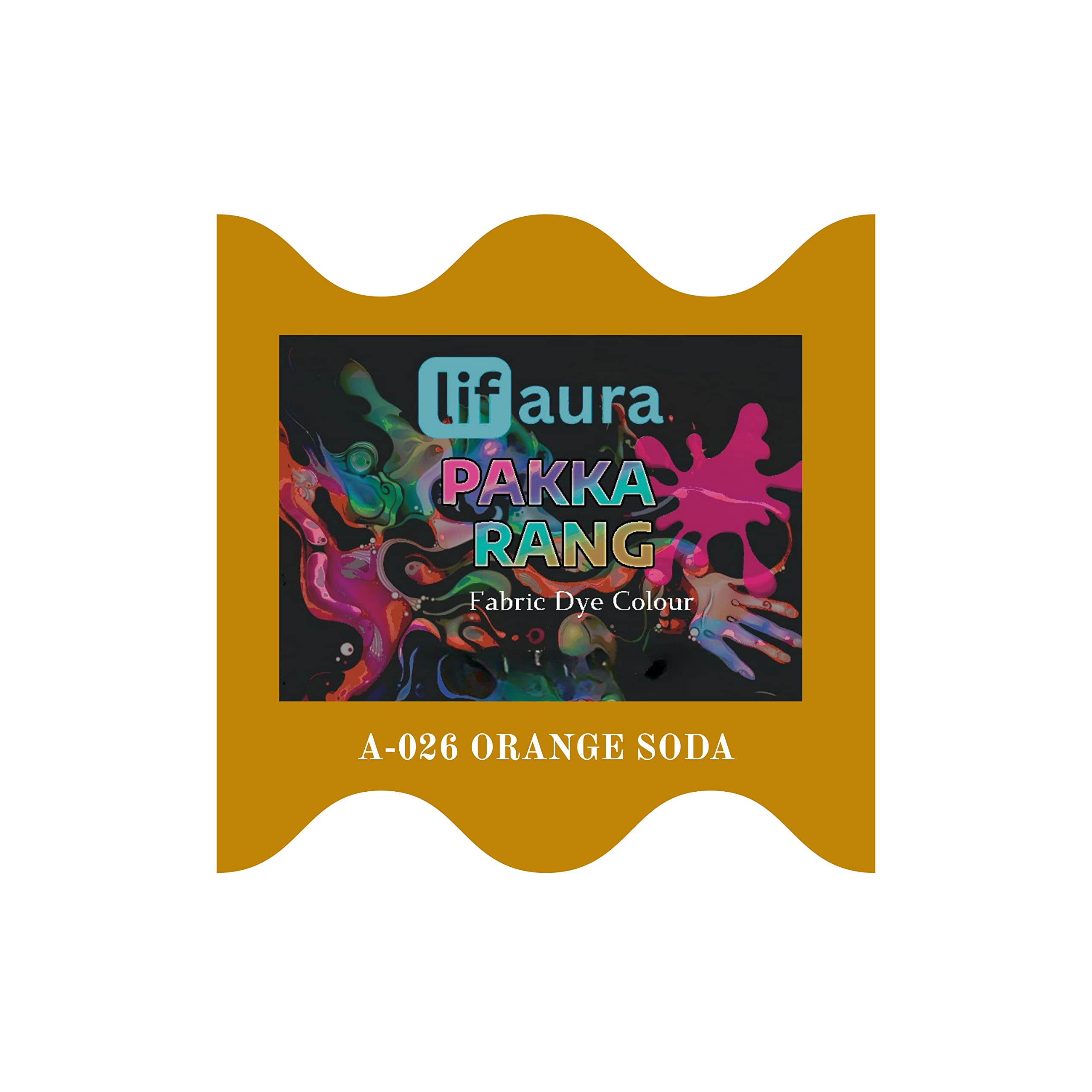 Prokart Lifaura Pakka Rang Fabric Dye Colour Natural dye for Fabric Pack of 5 Sachets (5g Each 25g Pack) ShadeA-26 :Orange Soda(Same Color), Prokart Lifaura Pakka Rang-image-13