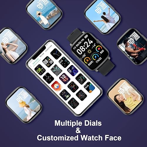 Miniatura 2 de Donerton Reloj inteligente TFT con pantalla táctil para hombres y mujeres 24 modos deportivos IP68 resistente al agua reloj inteligente con monitor