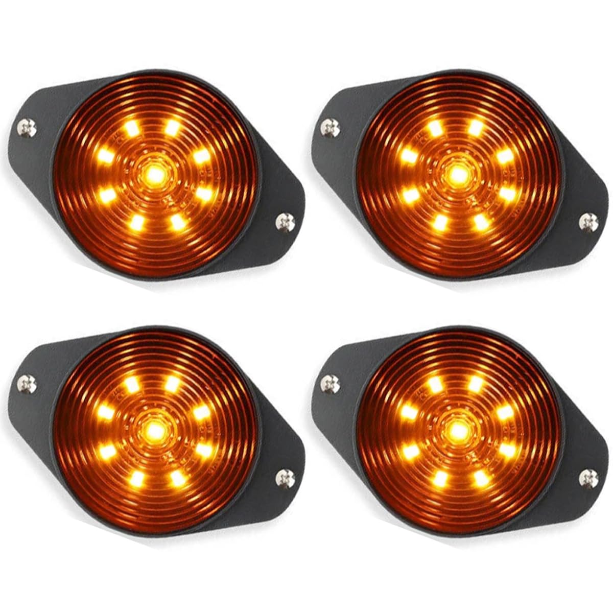 Jeep Wrangler Jk Luci Ingombro Camper Web Truck 2 X Luce Di Posizione Laterale In Gomma 12V 24V, Bianco, Rosso, Per Autocarro Rimorchio, Rimorchio, Carro Attrezzi, Su Una Roulotte Lunga E Inclinata - Foto 11