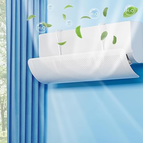 Deflector de aire acondicionado, deflector de aire de confinamiento ajustable universal que ayuda a enfriarcalentar la circulación del aire,