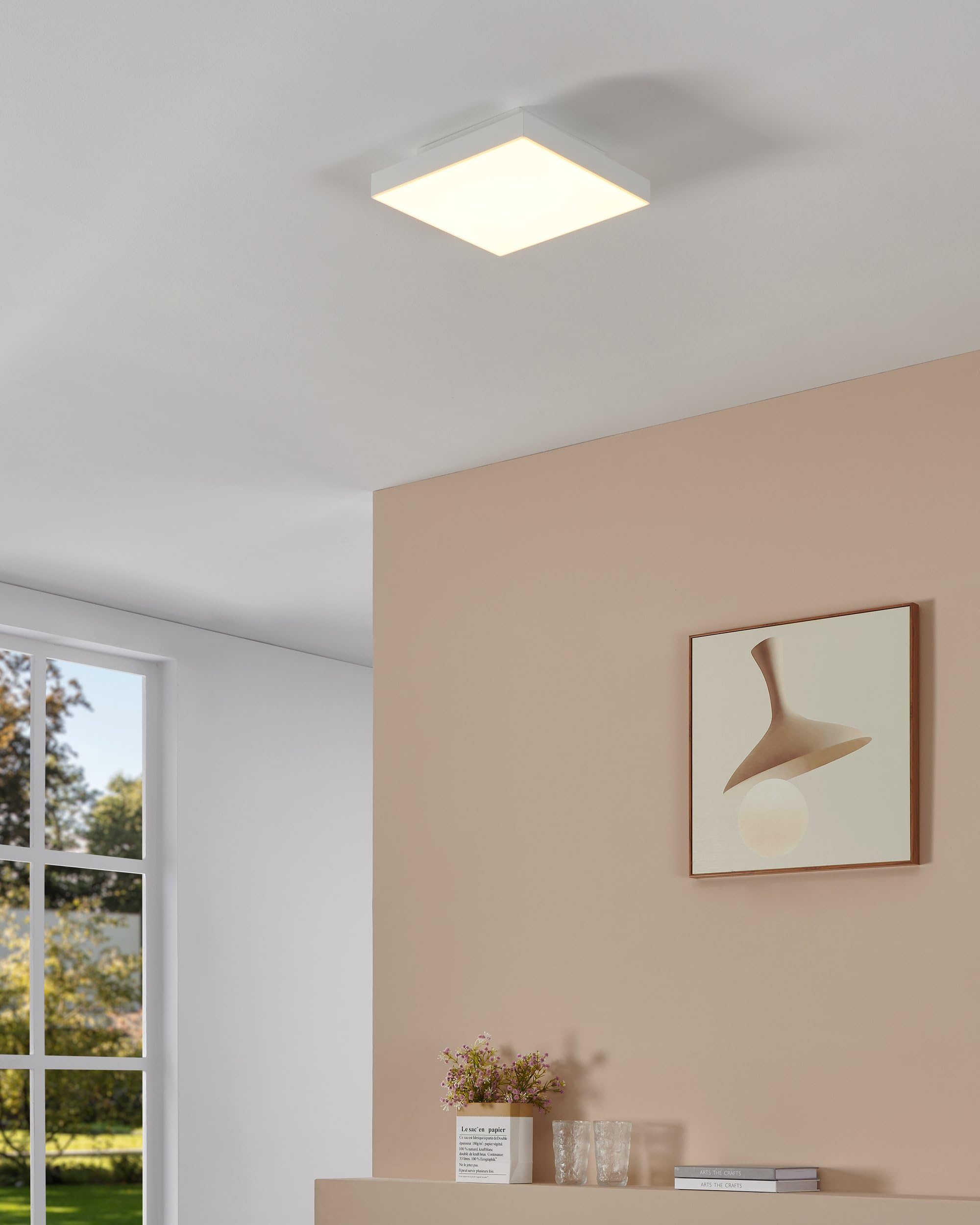 EGLO connect Turcona-Z LED plafondlamp 120x10cm