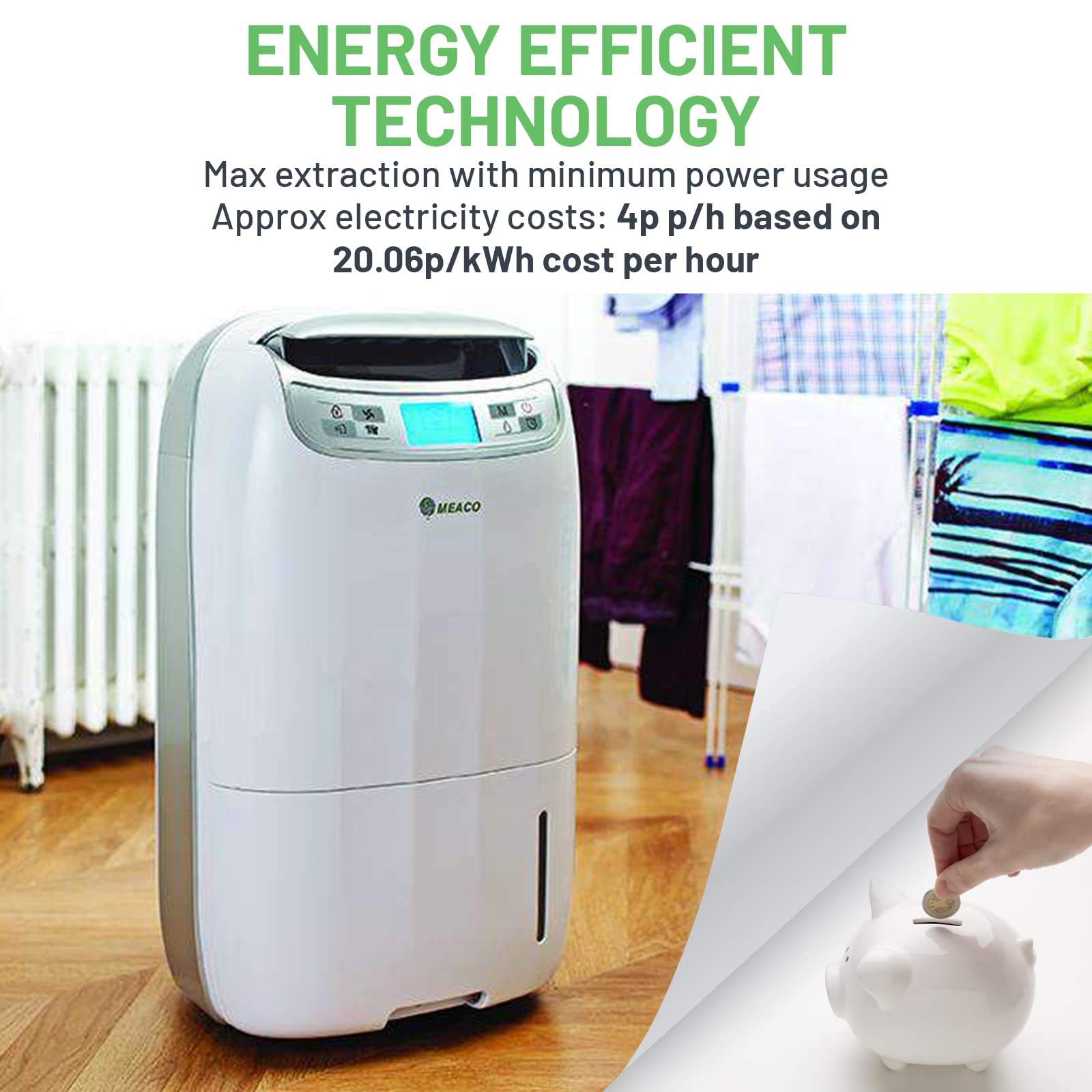 Buy Meaco 25L Ultra Low Energy Dehumidifier for Medium to Large Family Sized Homes Large